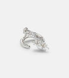 Yeprem Y-Not 18kt white gold ring with diamonds