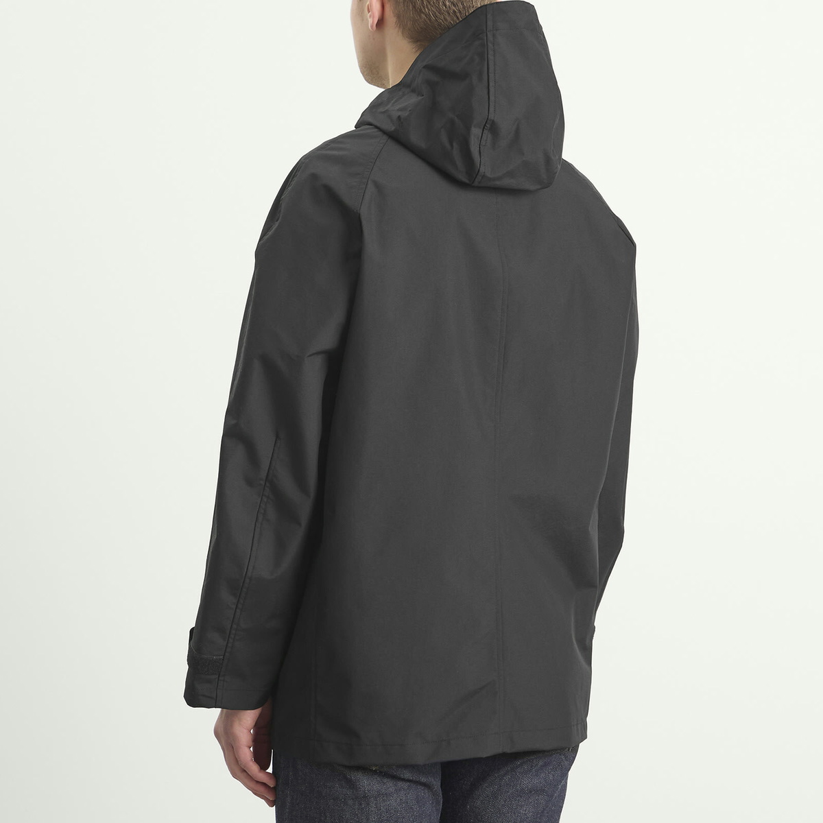 Junya Watanabe MAN Men's Nylon Laminated Mackintosh Jacket in Black