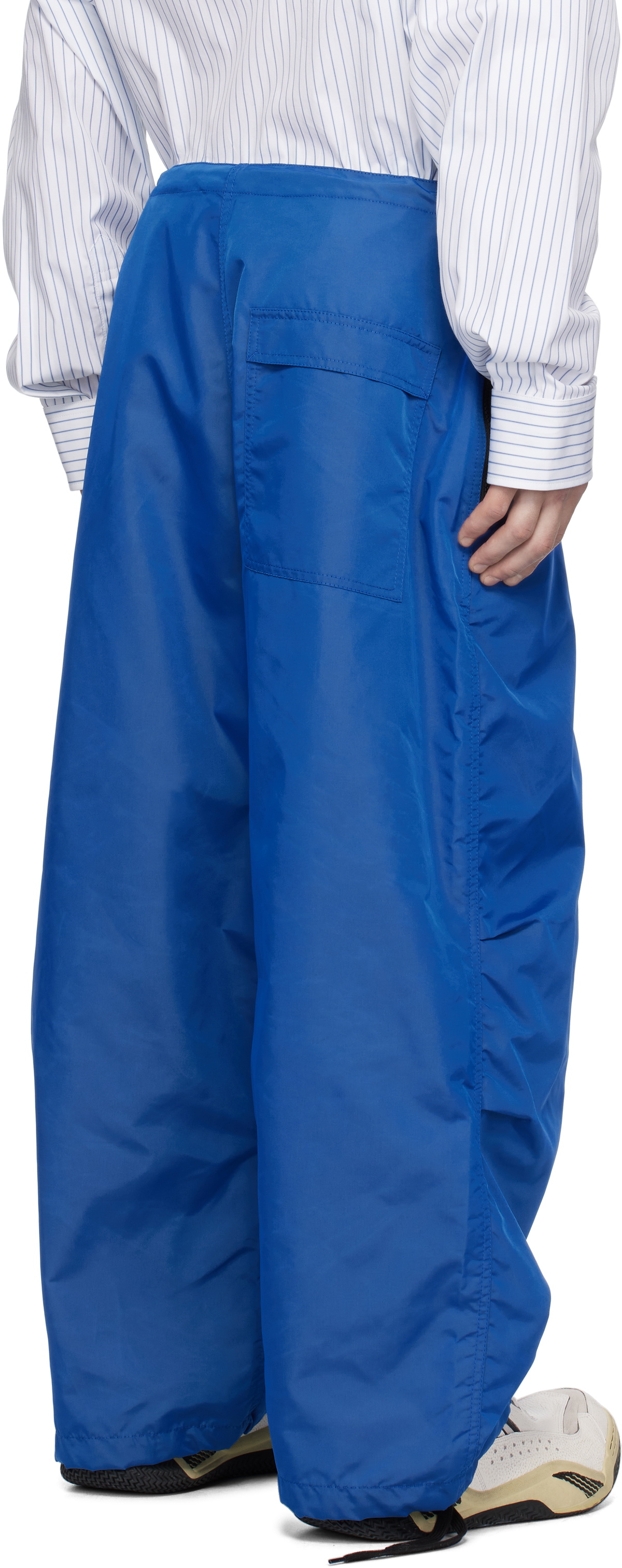 Hed Mayner Blue Reebok Edition Satin Track Pants Hed Mayner