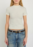 Skims Cotton-jersey T-shirt Off White
