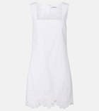 Veronica Beard Shanice embroidered cotton minidress