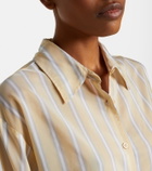 The Frankie Shop Peri striped twill shirt