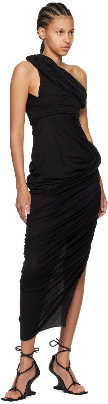Rick Owens Black Lido Midi Dress Rick Owens