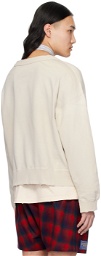 Maison Margiela Off-White Handwritten Sweatshirt