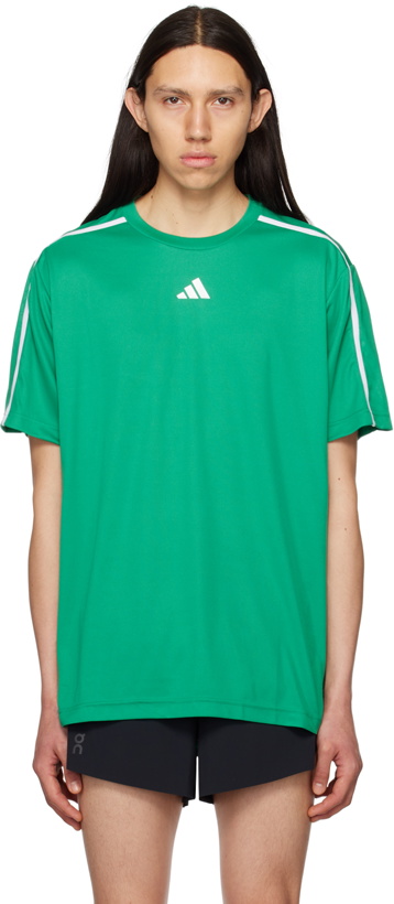 Photo: adidas Originals Green Reflective Appliqué T-Shirt