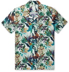 120% - Camp-Collar Floral-Print Linen Shirt - Multi