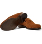 Cheaney - Hadley Suede Penny Loafers - Brown
