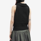 Peachy Den Women's Annie Knit Vest in Onyx
