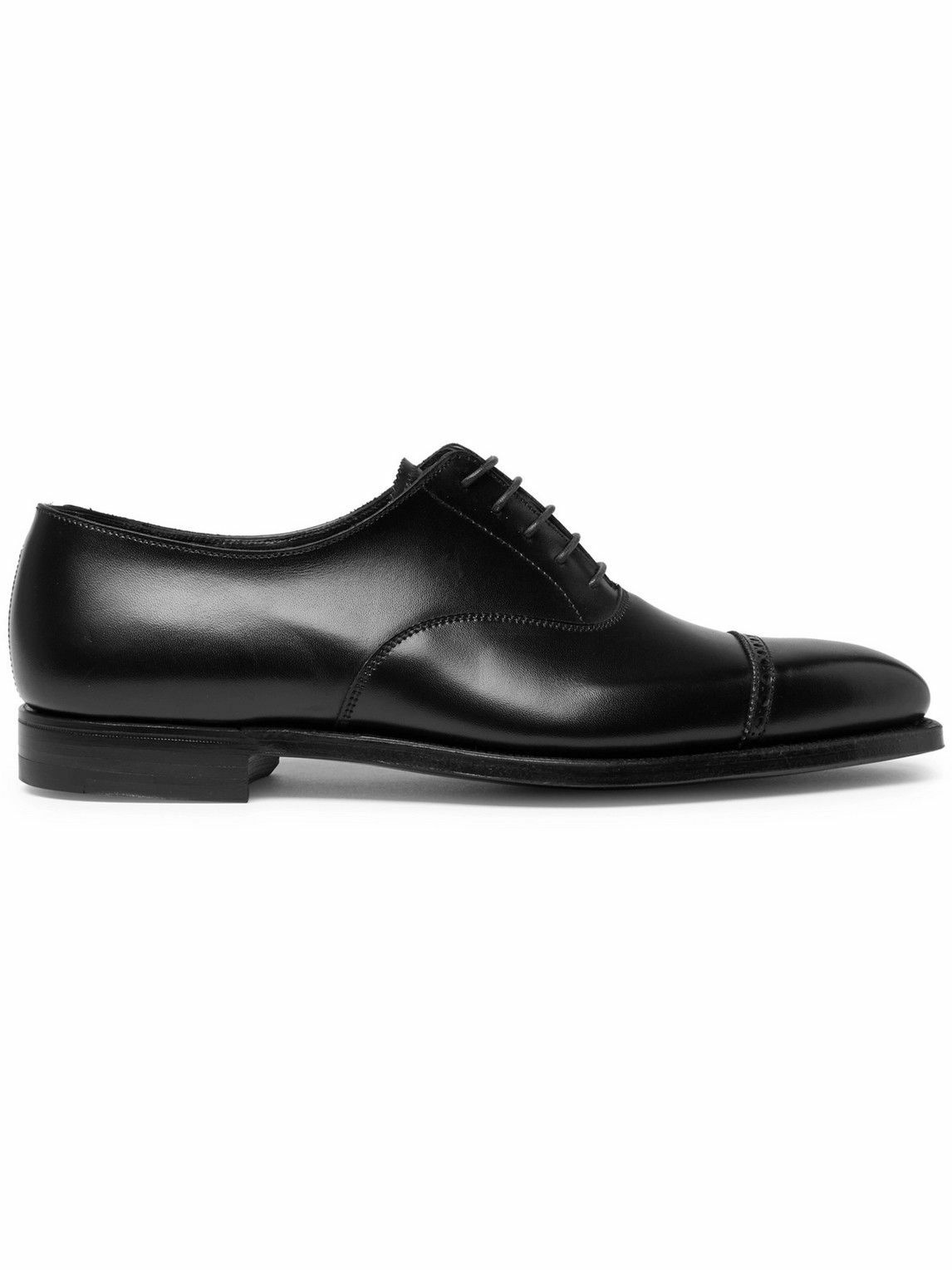 Photo: George Cleverley - Charles Cap-Toe Leather Oxford Shoes - Black