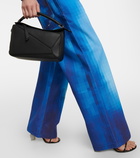 Loewe - Pixelated high-rise straight jeans