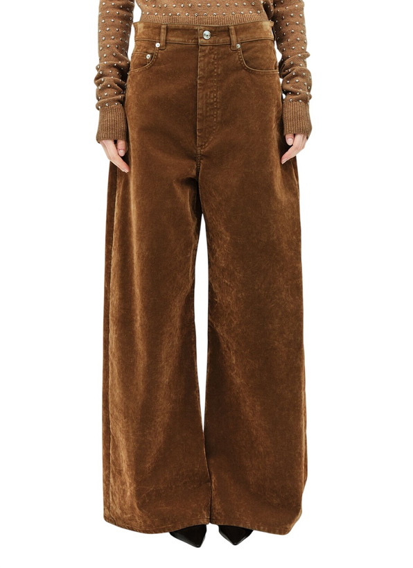 Photo: Sportmax Flocked Denim Pants