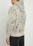 Saint Mxxxxxx X Dr. Woo Printed Hooded Cotton Sweatshirt Grey