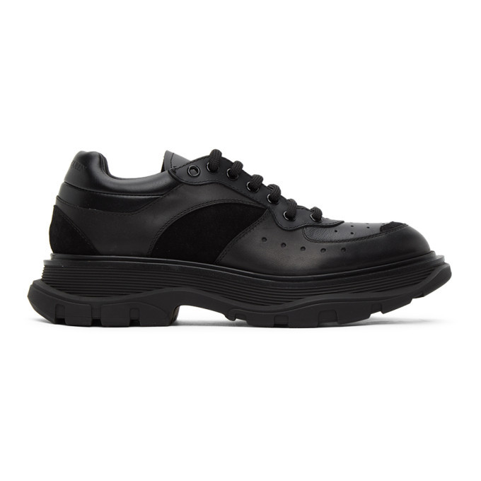 Alexander McQueen Black Tread Slick Low Sneakers