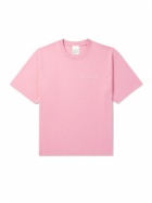Stockholm Surfboard Club - Logo-Embroidered Organic Cotton-Jersey T-Shirt - Pink