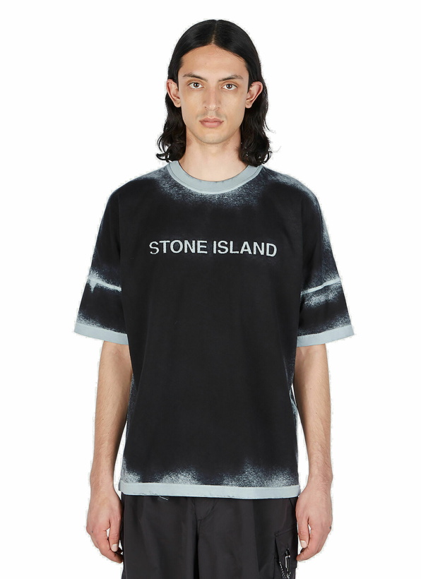 Photo: Stone Island - Spray Painted T-Shirt in Navy