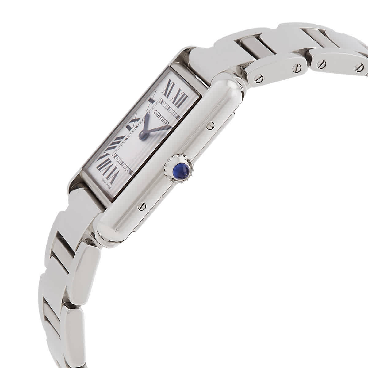 Cartier Tank Must Quartz Silver Dial Mens Watch WSTA0052