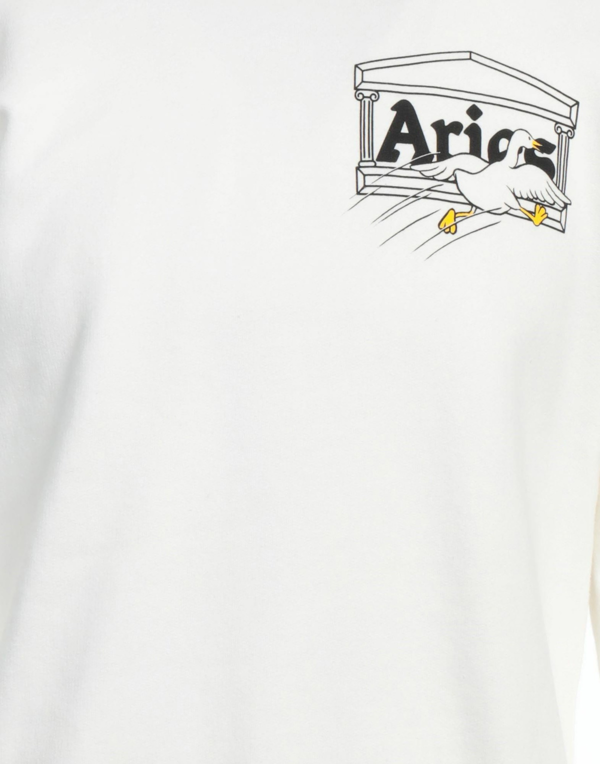 Aries Mens Sweatshirt in White