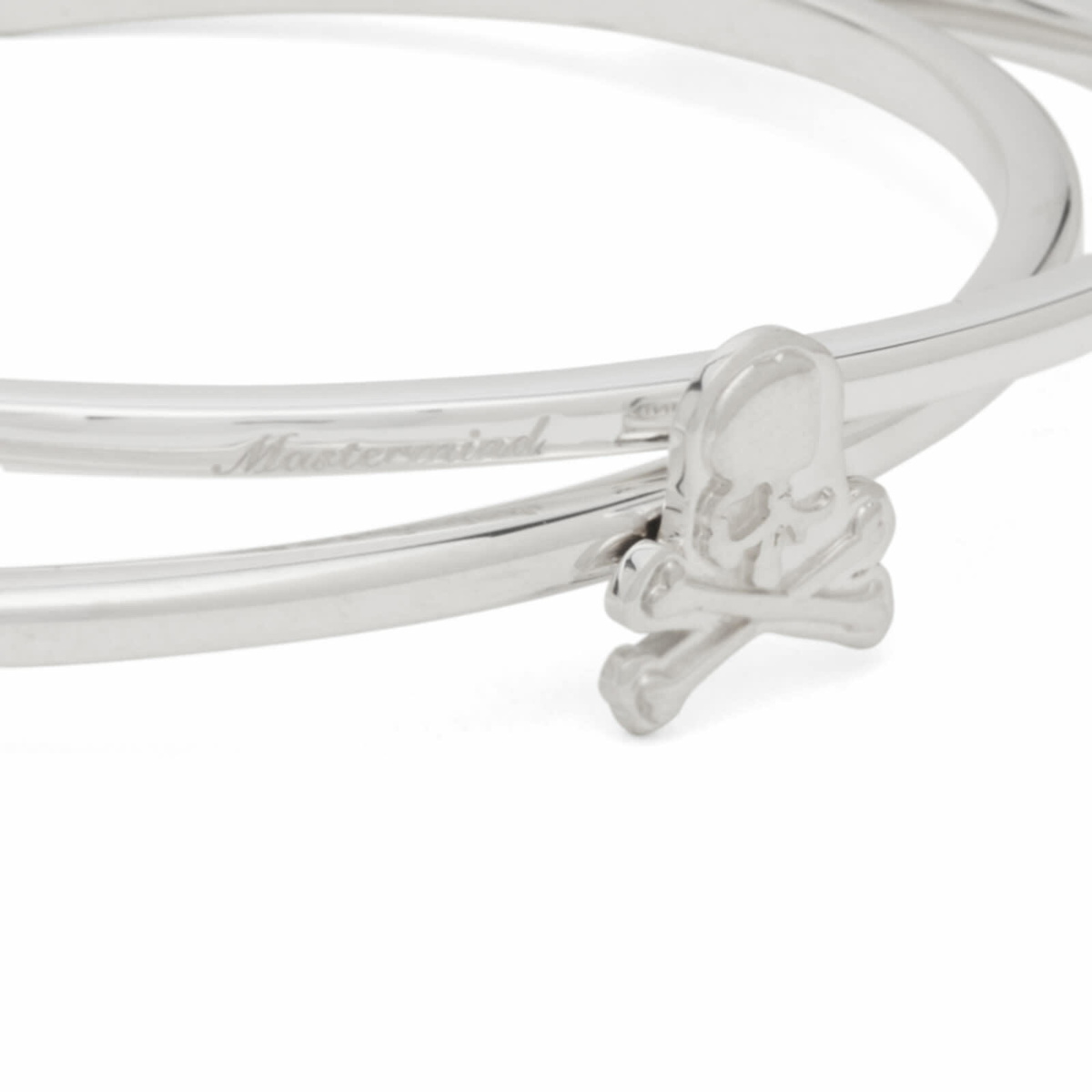 MASTERMIND WORLD Men's Skull Bangle in Silver