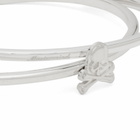 MASTERMIND WORLD Men's Skull Bangle in Silver