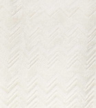 Missoni Chalk Zigzag cotton terry bathrobe
