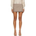 RESCHA SSENSE Exclusive Taupe Agaara Short Skirt