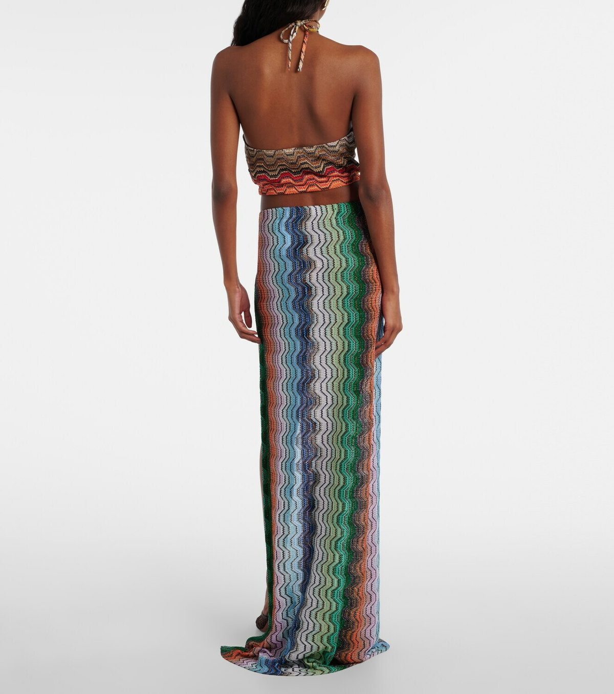 Missoni Wave lamé beach cover-up