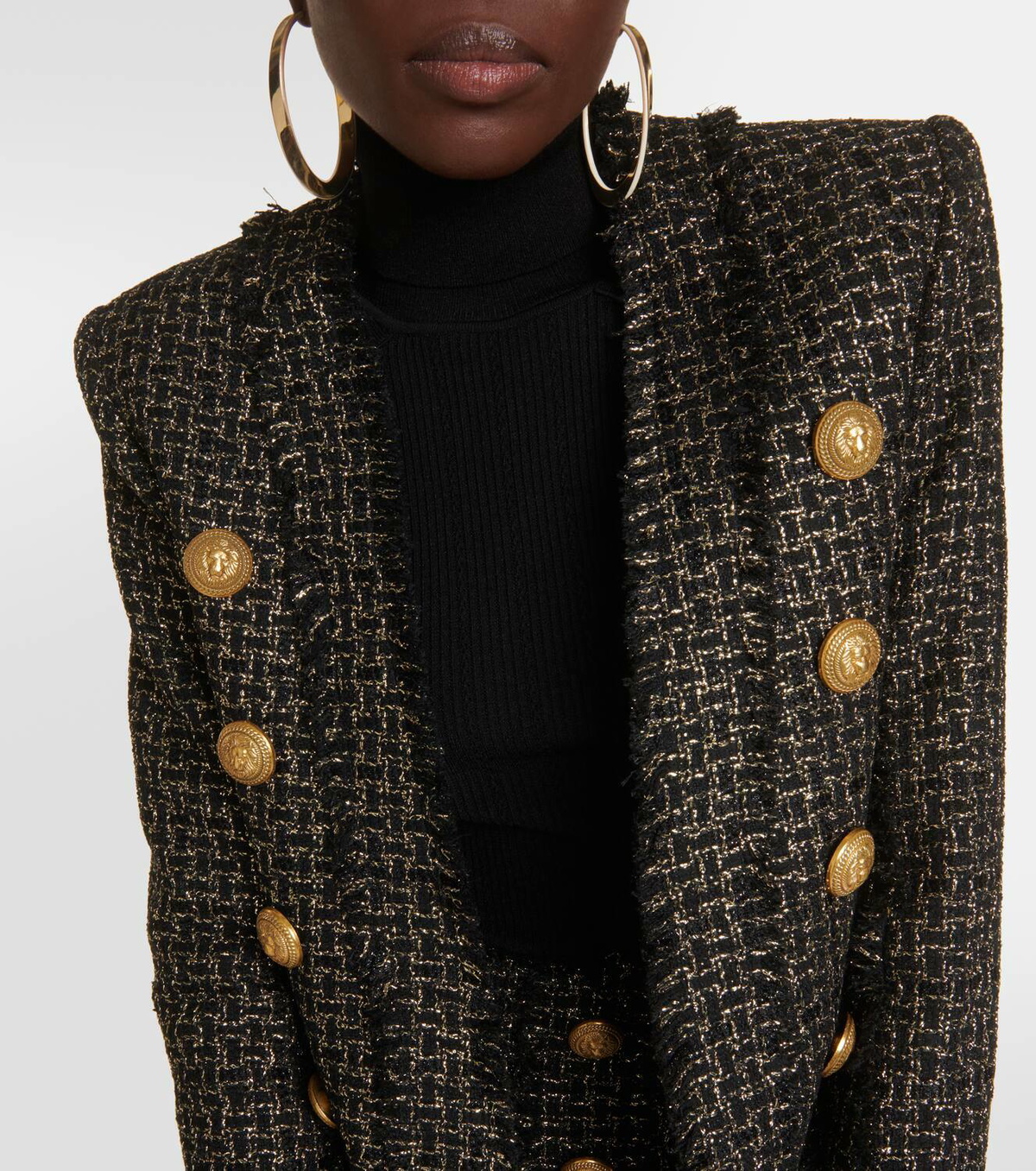 Balmain Double-breasted tweed jacket Balmain