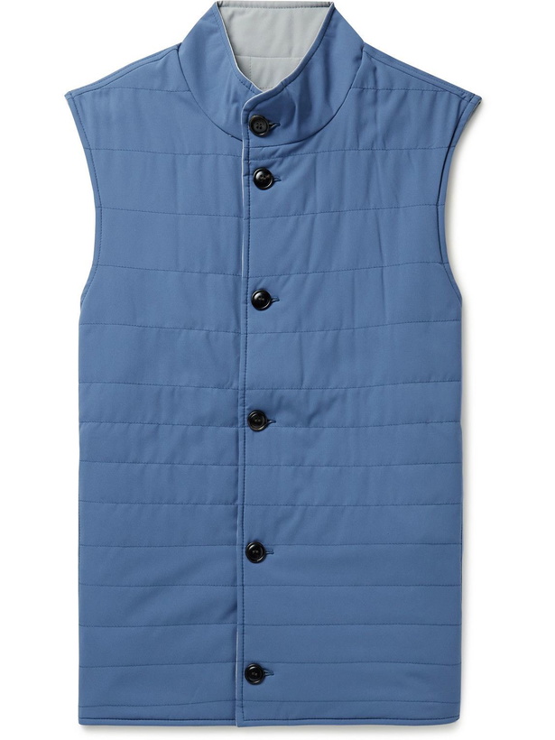 Photo: Peter Millar - Spring Soft Reversible Quilted Shell Gilet - Blue