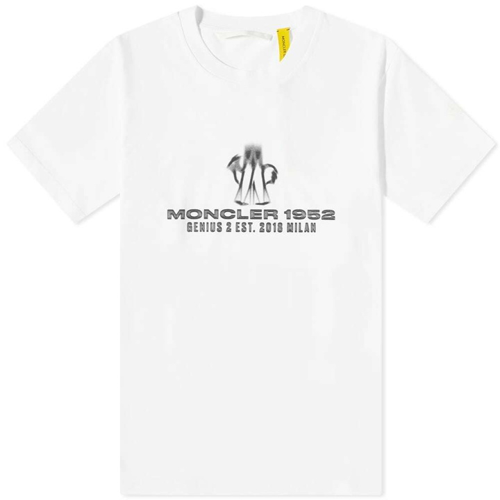 Photo: Moncler Men's Genius Centre Logo T-Shirt in White