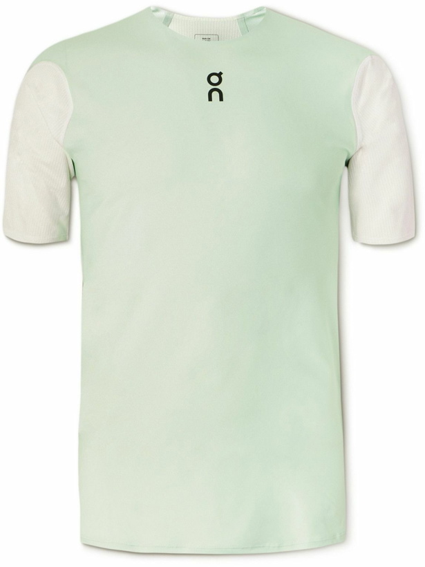 Photo: ON - Logo-Print Stretch Recycled-Jersey T-Shirt - Green