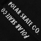 Polar Skate Co. Men's Gnarly Huh! Sock in Black