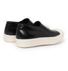 Rick Owens - Rubber Cap-Toe Leather Sneakers - Men - Black