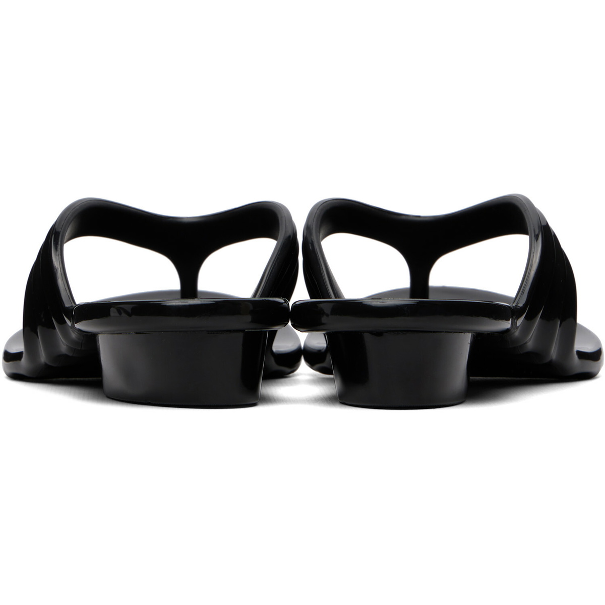 Diesel Black Melissa Edition Quantum Thong Sandals
