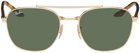 Ray-Ban Gold & Brown RB3688 Sunglasses