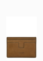 Tom Ford Nubuck Card Holder - Brown - One Size
