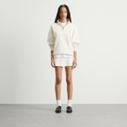 END. Slice Half Zip Sweat in Smoke White