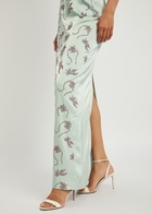 16 Arlington Frasia Embellished Satin Gown Mint