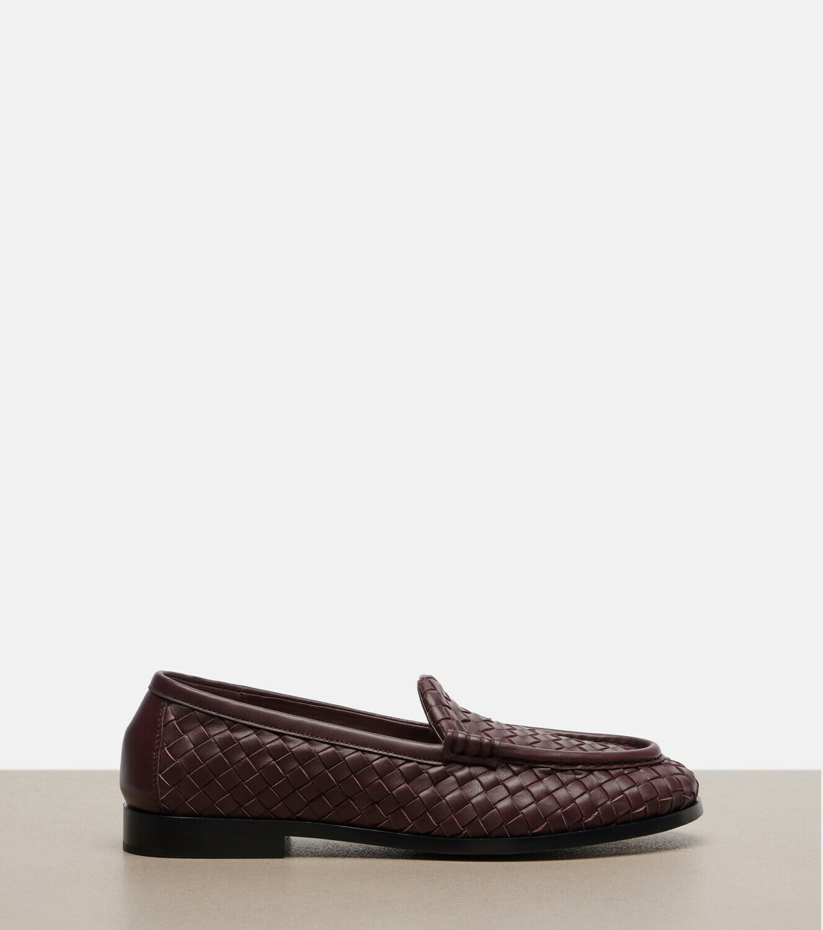 Bottega Veneta Silenzio Intrecciato leather loafers