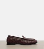 Bottega Veneta Silenzio Intrecciato leather loafers