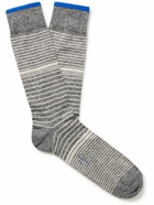 Paul Smith - Elliot Striped Linen-Blend Socks