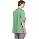 Lanvin Green Oversized Thank You Rose T-Shirt