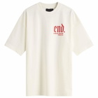 END. SS26 London Fashion Week T-Shirt in Ecru