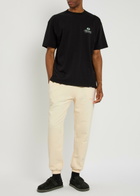 Represent Owners Club Logo-print Cotton Sweatpants Cream