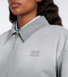 Miu Miu Cotton twill blouson jacket