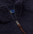 Polo Ralph Lauren - Stripe-Trimmed Fleece Jacket - Men - Navy