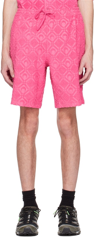 Photo: Marine Serre Pink Moon Sponge Shorts