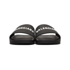 Balenciaga Black Logo Sandals