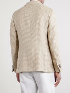 Slowear - Houndstooth Linen and Silk-Blend Blazer - Neutrals