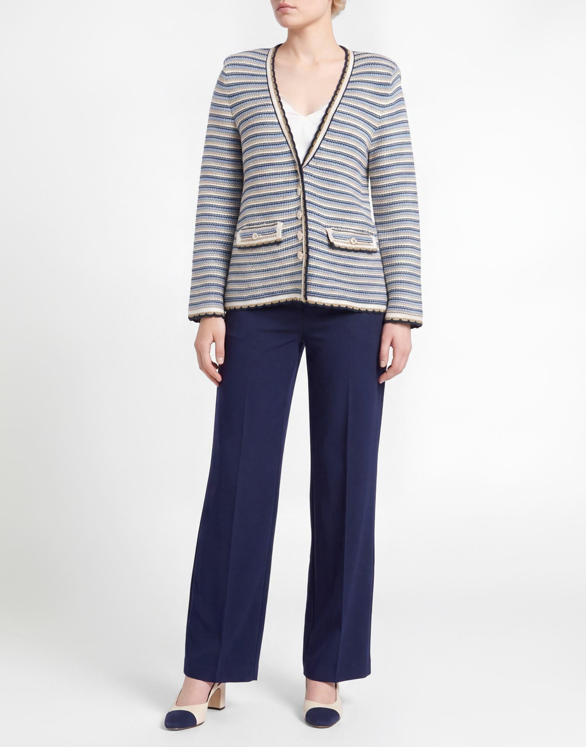 Veronica Beard Womens Jacket Light in Blue
