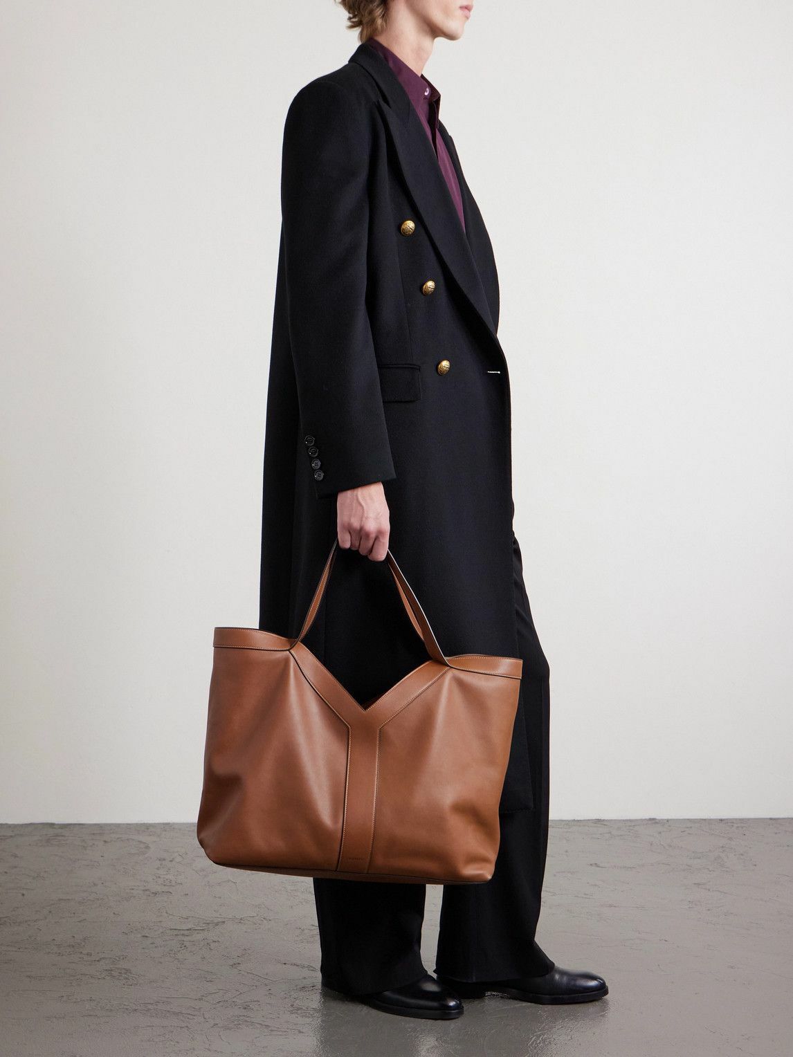 SAINT LAURENT - Marais Leather Tote Bag